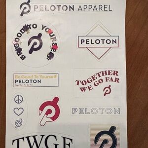 Peloton Stickers Peloton Stickers Decals Sheet ~1 sheet -Stickers Collectible